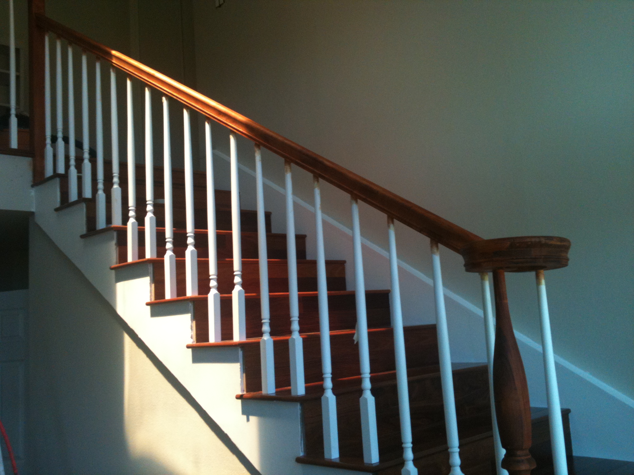 New stairs and railing