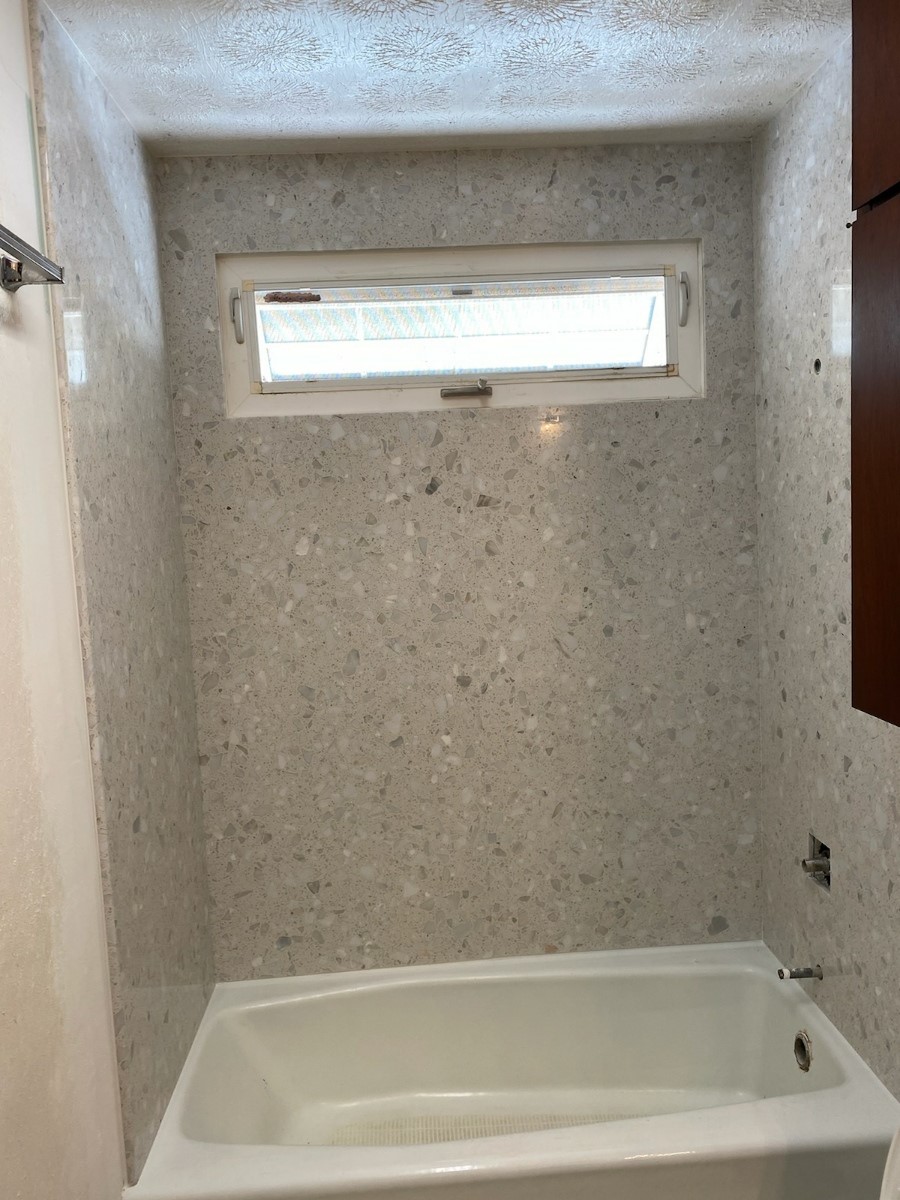 Solid quartz shower panel (better photo coming soon)